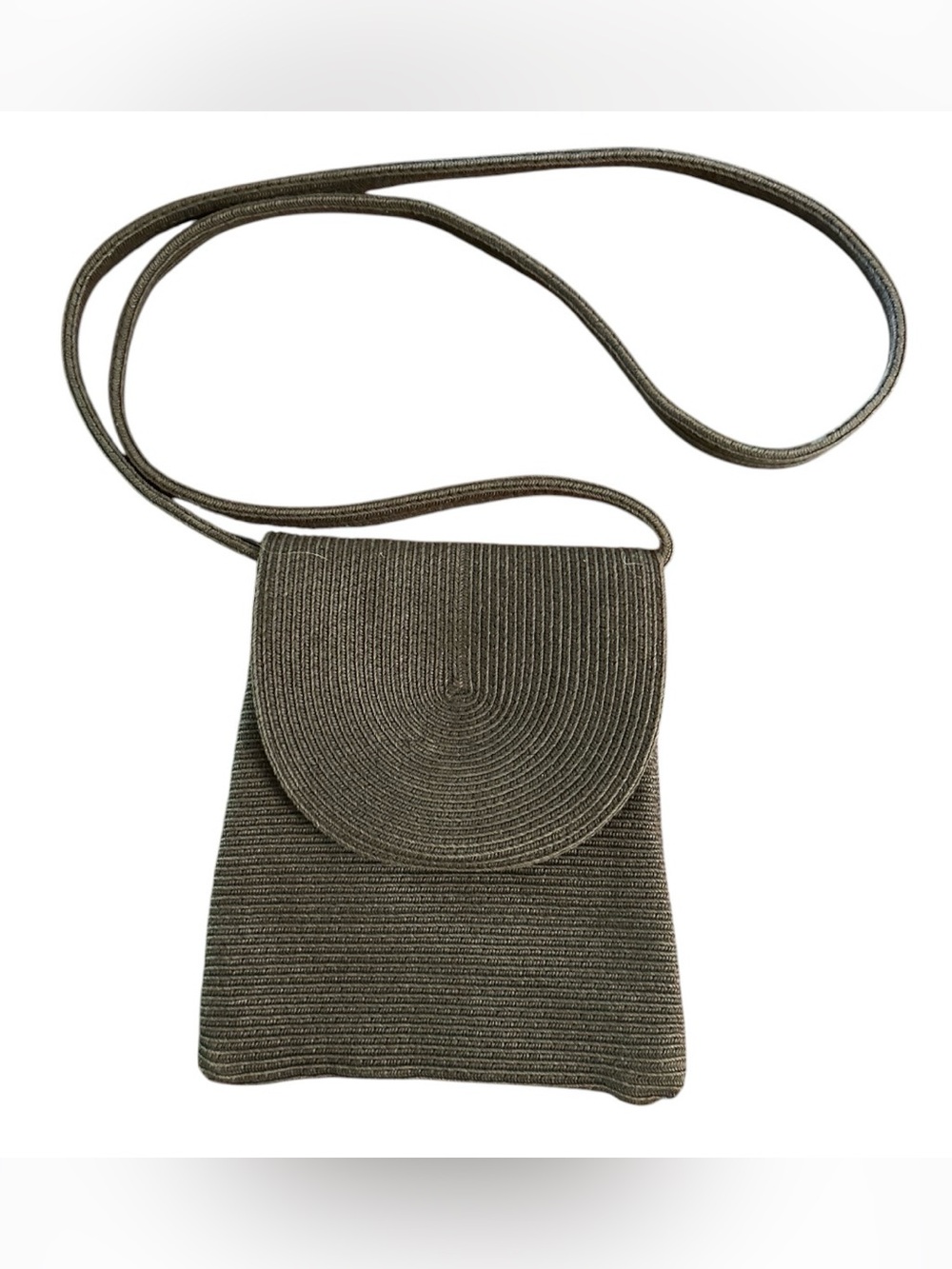 Brontë Amsterdam Women’s  Brown Crossbody Straw/cotton small Bag